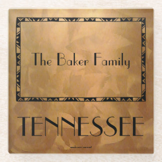 Dessous-de-verre En Verre Sous-verre de la famille de l'État du Tennessee