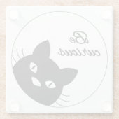 Dessous-de-verre En Verre Soyez curieux (Dos)