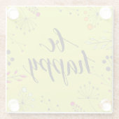 Dessous-de-verre En Verre Soyez heureux 5 (Dos)