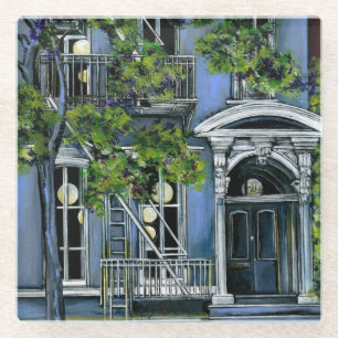 Dessous-de-verre En Verre Sphères lumineuses de l'intérieur