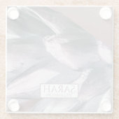 Dessous-de-verre En Verre Spikes Abstraits d'ananas (Dos)