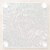 Dessous-de-verre En Verre Spirale de pierres précieuses (Dos)