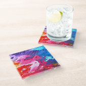 Dessous-de-verre En Verre Splash (Incliné)