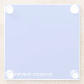 Dessous-de-verre En Verre Splendid Fairywren Blue Colour (Dos)