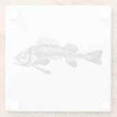 Dessous-de-verre En Verre Squelette de poisson (Dos)