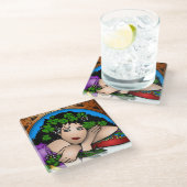 DESSOUS-DE-VERRE EN VERRE ST. LA FILLE DE PATRICK (Incliné)