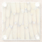 Dessous-de-verre En Verre Stack de maïs séché : texturé (Dos)