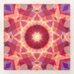 Dessous-de-verre En Verre Star de Noël Jolly Rouge amusant violet brillant j