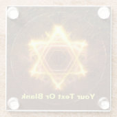 Dessous-de-verre En Verre Starfire (Dos)