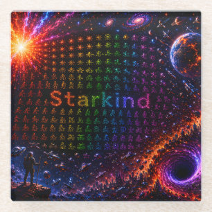 Dessous-de-verre En Verre Starkind – Évolution cosmique de la vie