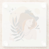 Dessous-de-verre En Verre Stars Boho Woman (Dos)