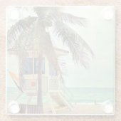 Dessous-de-verre En Verre Station |Florida de maître nageur (Dos)