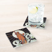 Dessous-de-verre En Verre Statue de la liberté (Incliné)