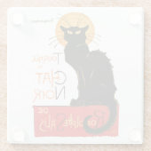 Dessous-de-verre En Verre Steinlen Chat Noir Classique Art Français (Dos)