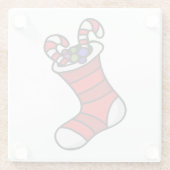 Dessous-de-verre En Verre Stockage de Noël (Dos)