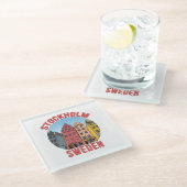 Dessous-de-verre En Verre Stockholm Suède (Incliné)