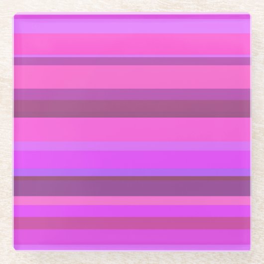 Dessous-de-verre En Verre Stripes (Devant)