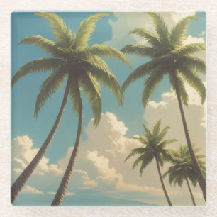 Dessous-de-verre En Verre Style Vintage Hawaïen Voyage Aloha D'Hawaï