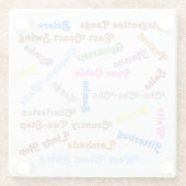 Dessous-de-verre En Verre Styles de danse de salle de bal (Dos)