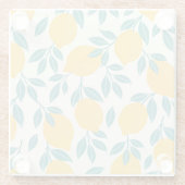 Dessous-de-verre En Verre Sucré Branches de citron Motif (Dos)