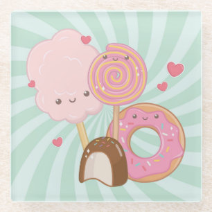 Dessous-de-verre En Verre Sucres