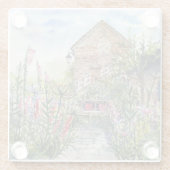 Dessous-de-verre En Verre Summer Wildflower English Garden in York (Dos)