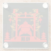 Dessous-de-verre En Verre Sumo Wrestler (Dos)