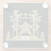 Dessous-de-verre En Verre Sumo Wrestler (Dos)