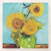 Dessous-de-verre En Verre Sunflowers Vincent van Gogh (Devant)
