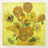 Dessous-de-verre En Verre Sunflowers Vincent van Gogh (Devant)