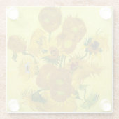 Dessous-de-verre En Verre Sunflowers Vincent van Gogh (Dos)