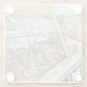 Dessous-de-verre En Verre Sunny Side (Dos)