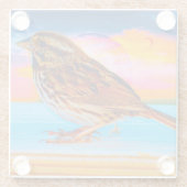 Dessous-de-verre En Verre Sunset Melody (Dos)