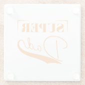 Dessous-de-verre En Verre Super papa (Dos)