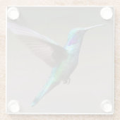 Dessous-de-verre En Verre Superbe colibri en vol (Dos)