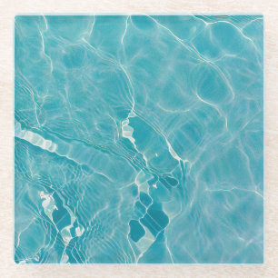 Dessous-de-verre En Verre Surface de l'eau (Style 1) Peinture à l'huile