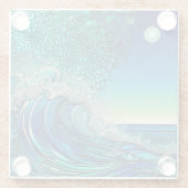 Dessous-de-verre En Verre Surreal Surf Seascape (Dos)