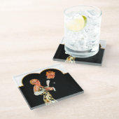 Dessous-de-verre En Verre Suspendante perdue (Incliné)