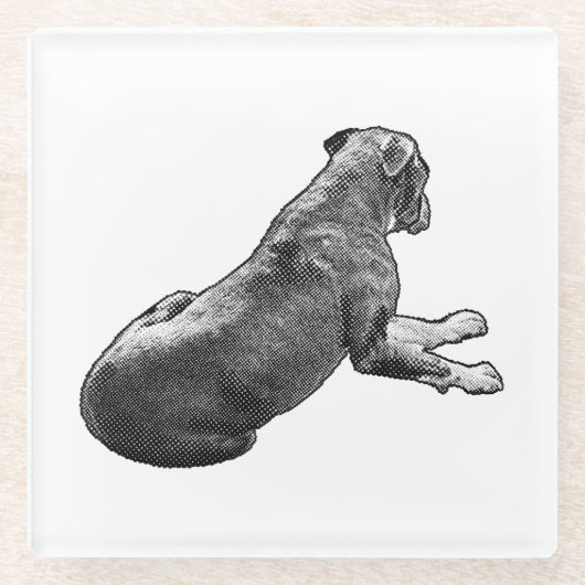 Dessous-de-verre En Verre Suspendre À Côté D'Un Regard (Devant)