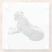 Dessous-de-verre En Verre Suspendre À Côté D'Un Regard (Dos)