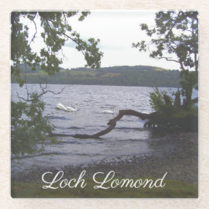 Dessous-de-verre En Verre Swans sur Loch Lomond