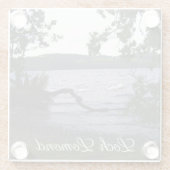 Dessous-de-verre En Verre Swans sur Loch Lomond (Dos)