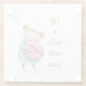 Dessous-de-verre En Verre Sweet Yarn Lover (Dos)