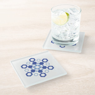 Dessous-de-verre En Verre Symétrie figée