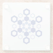 Dessous-de-verre En Verre Symétrie figée (Dos)