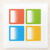 Dessous-de-verre En Verre Système d'exploitation Windows Microsoft (Devant)