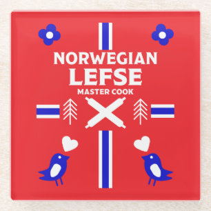 Dessous-de-verre En Verre Tabard de pain plat Lefse norvégien