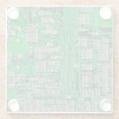 Dessous-de-verre En Verre Tableau de circuits imprimés (Dos)