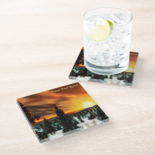 Dessous-de-verre En Verre Taiga Sun
