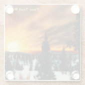 Dessous-de-verre En Verre Taiga Sun (Dos)